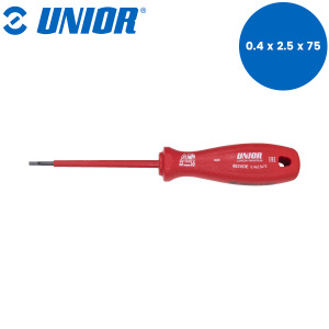 Pljosnati izvijač - šarafciger električarski izolirani UNIOR 603 0.4x2.5x75mm 616470