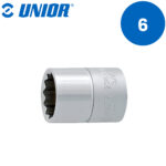 Nasadni ključ 3/8" 12-kutni UNIOR 238  617122 6mm