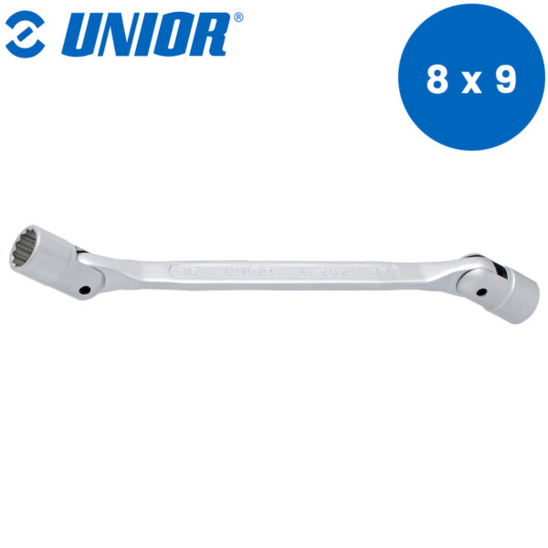 Okasti ključ dvostrani zglobni UNIOR 202 609132 8x9mm