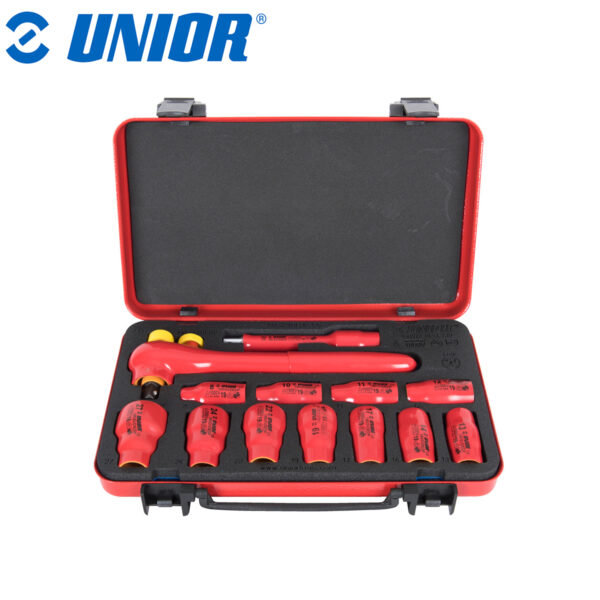 Set nasadnih ključeva 1/2" izoliranih UNIOR 190 619420 8-27/13 u metalnoj kutiji
