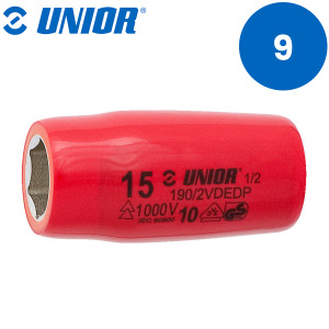 Nasadni ključ 1/2" izoliran UNIOR 190 621593 9mm