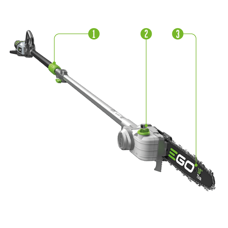 Teleskopska pila za orezivanje Professional-X Slika ključnih karakteristika