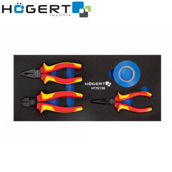 Set ručnih alata - kliješta Hoegert HT7G138 VDE 1000V 4-dijelni