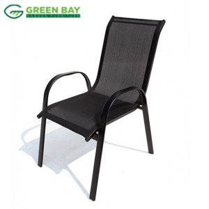 Metalna baštenska stolica - crna Green bay Como 41075