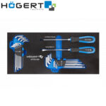Set ručnih alata - izvijača-šarafcigera i imbus ključeva Hoegert HT7G134 20-dijelni