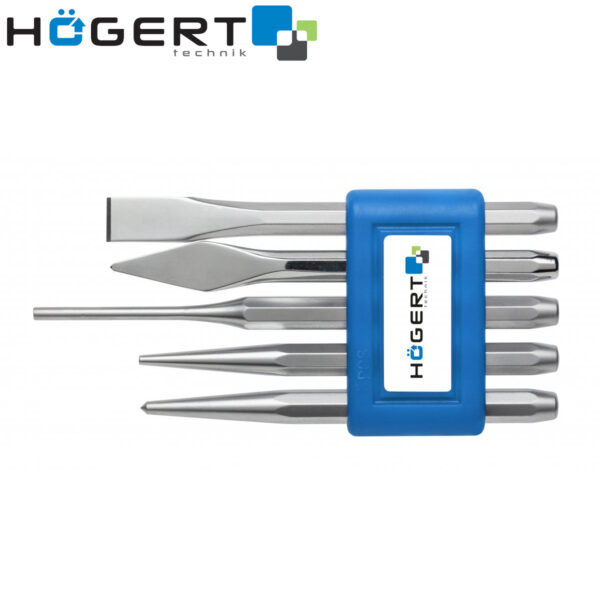 Set sjekača i izbijača Hoegert 5-dijelni HT3B713