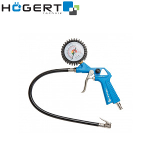 Pištolj za puhanje-duvanje s manometrom Hoegert HT4R757 0-12bar