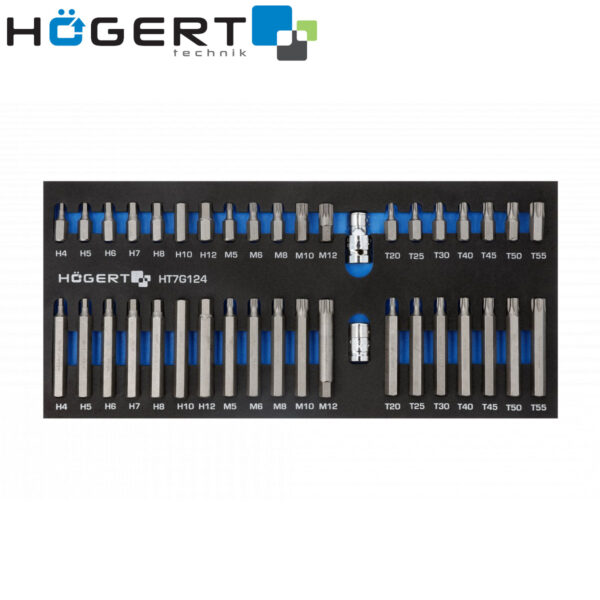 Set bitova za izvijače-šarafcigere Hoegert HT7G124 40-dijelni