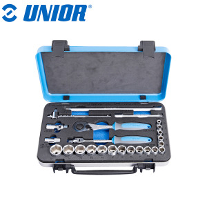 Set nasadnih ključeva 3/8" u metalnoj kutiji UNIOR 239 612509 6-22/24