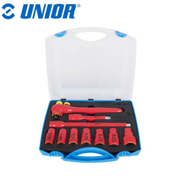 Set nasadnih ključeva izoliranih 1/2" UNIOR 190 621646 13-27/10 u plastičnoj kutiji