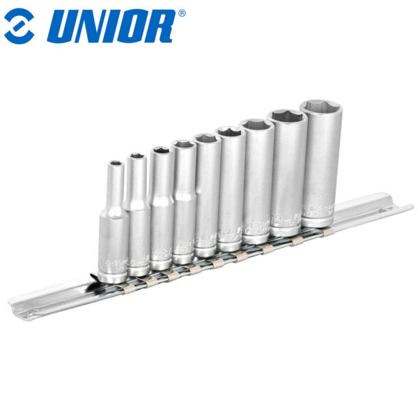 Set nasadnih ključeva 1/4" dugih na zakački UNIOR 188 622629 4-13/9