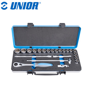 Set nasadnih ključeva 1/2" 12-kutni u metalnoj kutiji UNIOR 190 10-32/23 615327