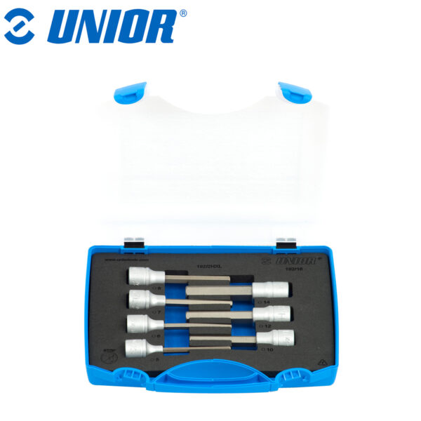 Set nasadnih ključeva s imbus profilom dugi prihvat 1/2" UNIOR 192 619416 5-14/7 u plastičnoj kutiji