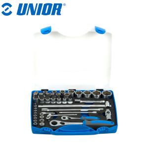 Set nasadnih ključeva 1/2" i 1/4" u plastičnoj kutiji UNIOR 190 611944 3-32/43