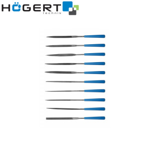 Set tankih turpija - dijamantskih Hoegert 10-dijelni HT3B809