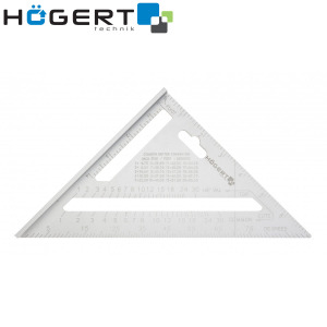 Stolarski trokut Hoegert 185x4mm HT4M216