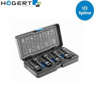 Set udarnih nasadnih ključeva Hoegert Spline 1/2” HT6R006