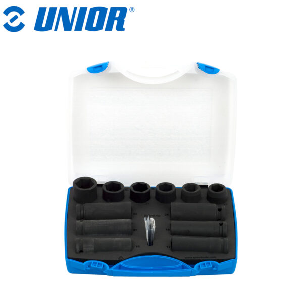 Set nasadnih ključeva Impact 1/2" u plastičnoj kutiji UNIOR 231 612508 17-24/12