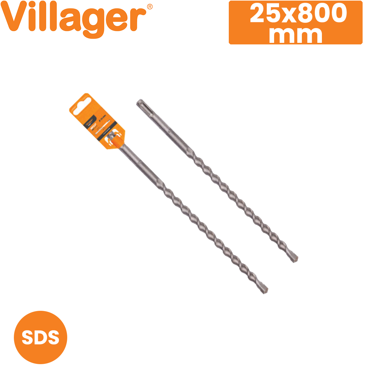 Burgija - borer za beton SDS plus Villager Impact Line DP-25x800 060616 Burgija - borer za beton Villager Impact Line 060616 25x800mm SDS-Plus