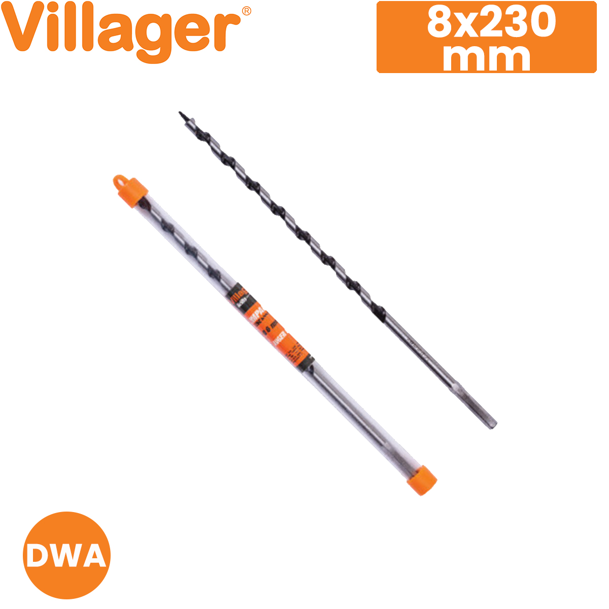 Burgija za drvo spiralna Villager Impact Line DWA-8x230 062708 Burgija - borer za drvo - spiralna Villager Impact Line 062708 8x230mm