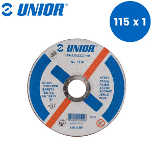 Brusna ploča za brusilice ravna za čelik UNIOR 1210 610518 115x1mm