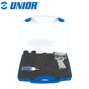 Pneumatski odvijač-zavrtač UNIOR 1565 615516 1/2" sa nasadnim ključevima u kutiji