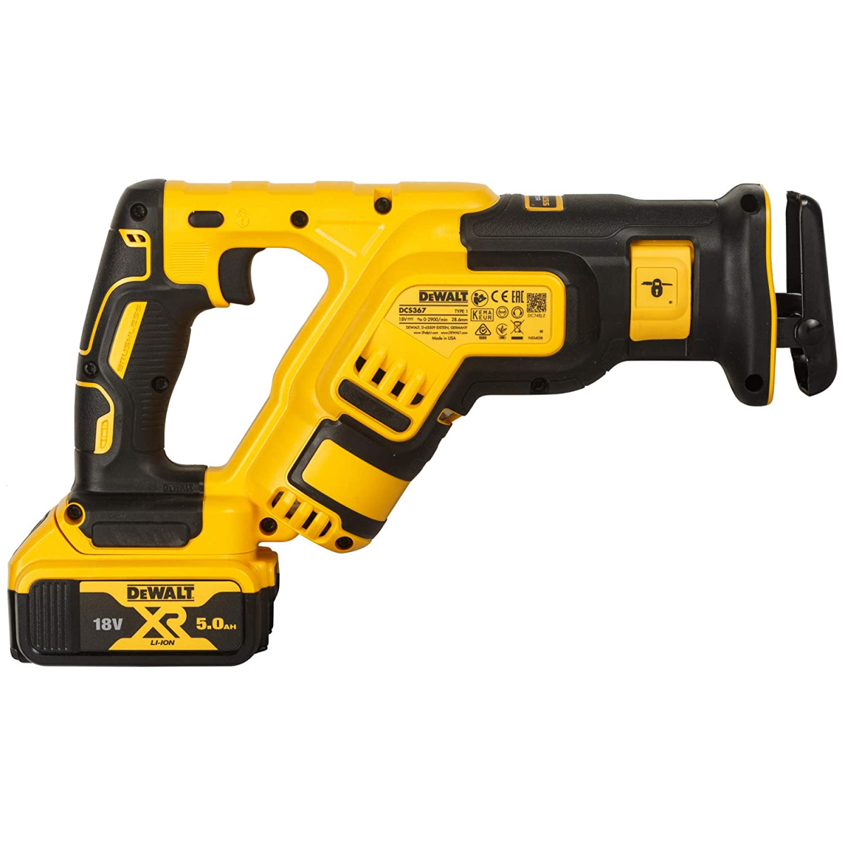 Aku recipročna pila - lisičiji rep DeWalt DCS367N 18V XR