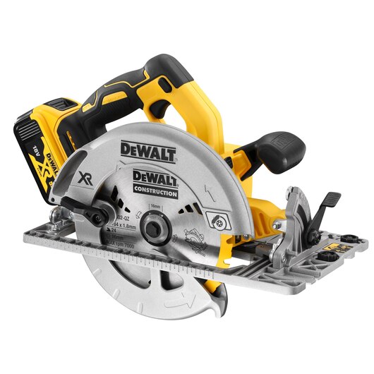 Aku ručna kružna pila - cirkular DeWalt DCS572P2 18V XR 184mm sa dvije 5Ah baterije i punjačem u TSTAK koferu