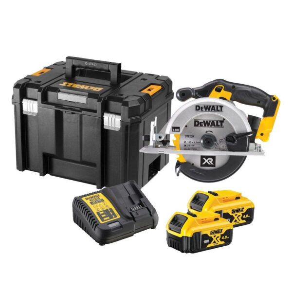 Aku ručna kružna pila - cirkular DeWalt DCS391M2 18V XR 165mm sa dvije 4Ah baterije i punjačem u Tstak koferu