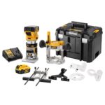 Aku glodalica za utore za drvo - keksarica DeWalt DCW604P2 18V XR sa 2 baterije 5Ah i punjačem u koferu