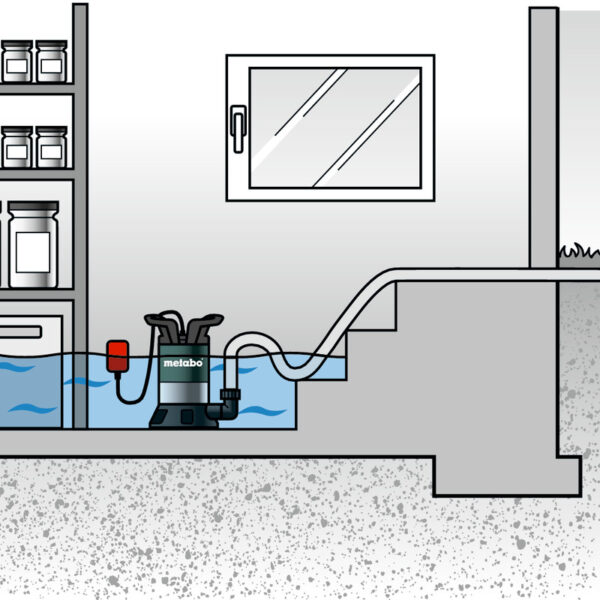 Električna pumpa za čistu vodu - potopna Metabo TP 13000 S 550W 0251300000