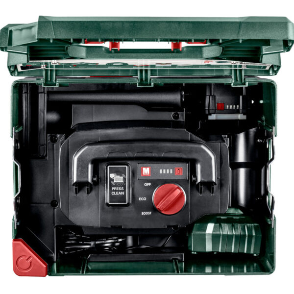 Aku usisivač za suho usisavanje Metabo AS 18 L PC 18V sa dvije 5.2Ah baterije i punjačem 602021