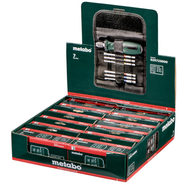 Set - nasadni izvijač i nastavci Metabo 7-dijelni u torbici 626723000