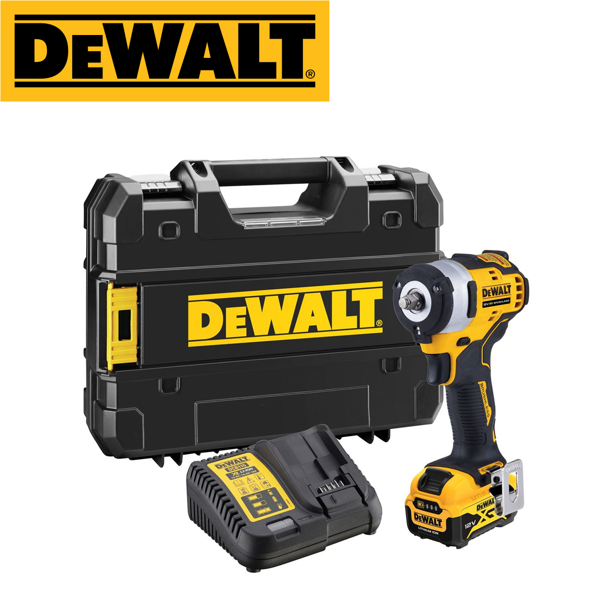 Aku udarni odvijač sa 5Ah baterijom i punjačem u koferu 12V XR DeWalt DCF903P1 Aku udarni odvijač DeWalt DCF902D2 12V XR sa dvije 2Ah baterije i punjačem u TSTAK koferu