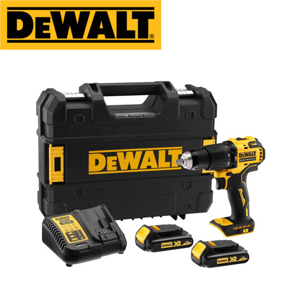 Aku udarna bušilica DeWalt DCD709S2T 18V XR sa dvije 1.5Ah baterije i punjačem u TSTAK koferu