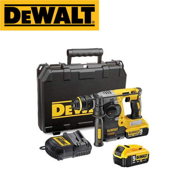 Aku udarna bušilica DeWalt DCH274P2 SDS-Plus 18V XR sa dvije 5Ah baterije i punjačem u koferu