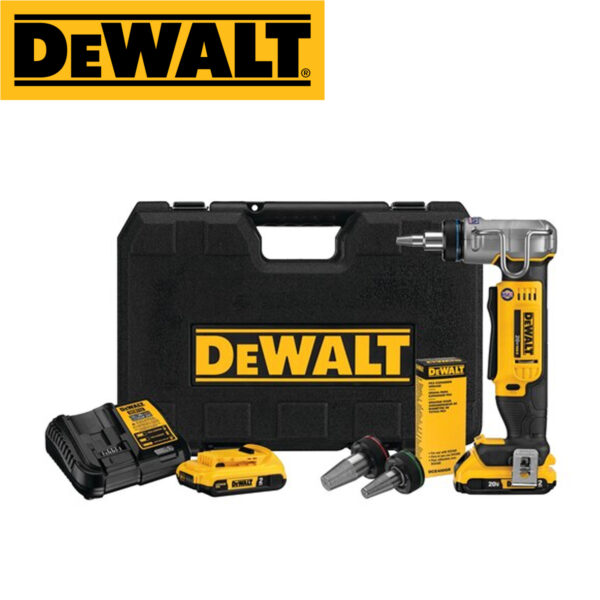 Aku uređaj za proširivanje - ekspander za PEX cijevi DeWalt DCE400D2 sa dvije 2.0Ah baterije i punjačem u koferu 18V XR