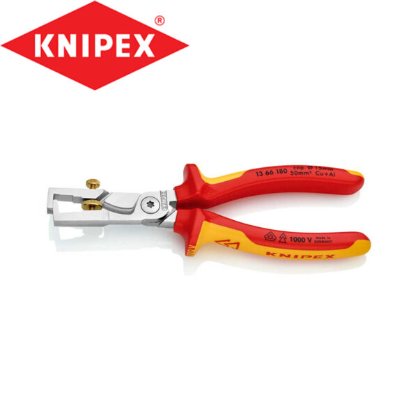 Kliješta za skidanje izolacije Knipex 13 66 180 StriX 180mm 1000V sa makazama za kablove