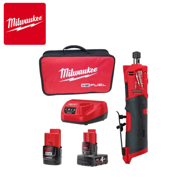 Aku ravna brusilica Milwaukee M12 FDGS-422B 4933471436 12V 50mm sa 2 baterije i punjačem u koferu