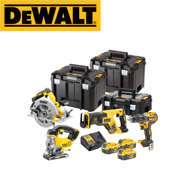 Aku set alata 4-dijelni DeWalt DCK421P3T 18V XR sa tri 5Ah baterije i punjačem u TSTAK koferu