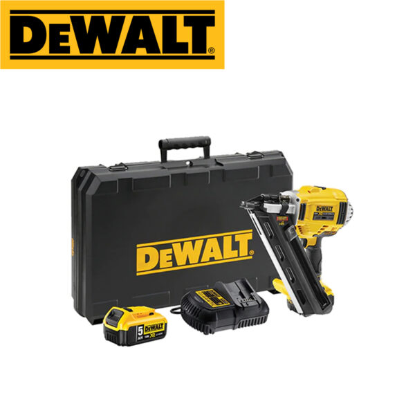 Aku pištolj za eksere - čavle DeWalt DCN695P2 18V XR 50-90mm sa dvije 5Ah baterije i punjačem u koferu