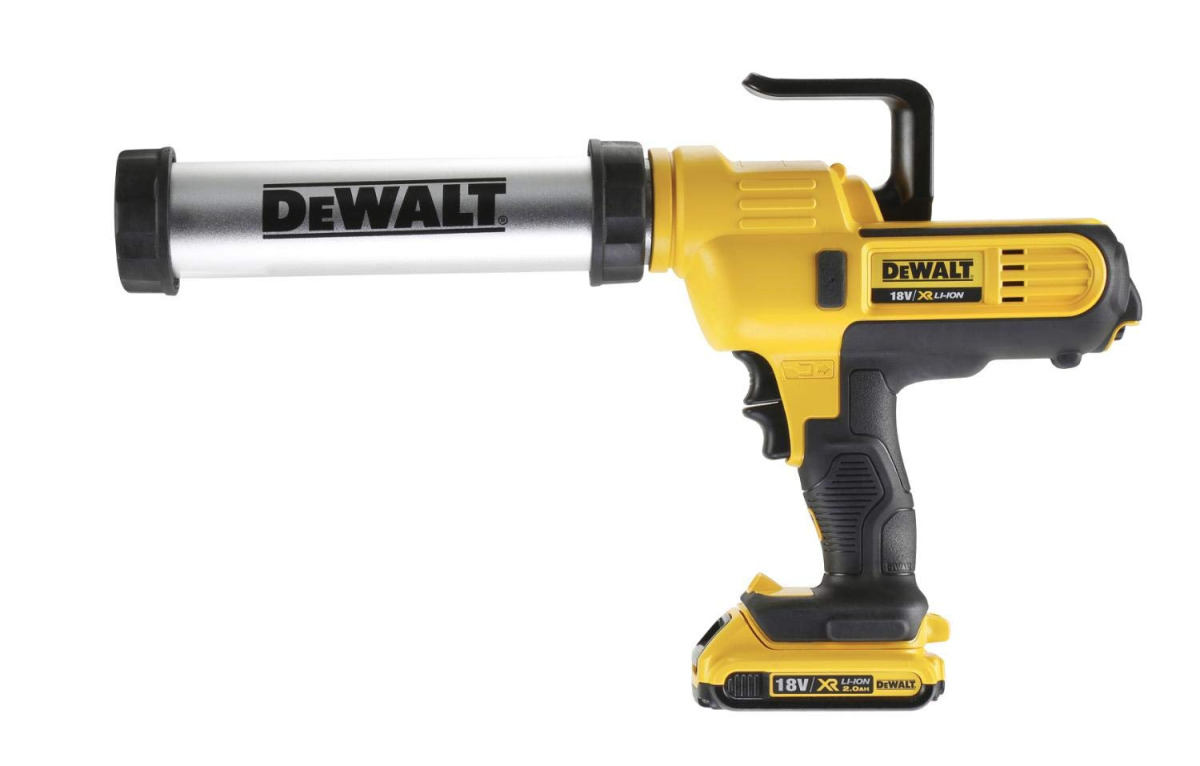Aku pištolj za brtvljenje - silikon DeWalt DCE571D1 18V XR 400ml sa 2Ah baterijom i punjačem
