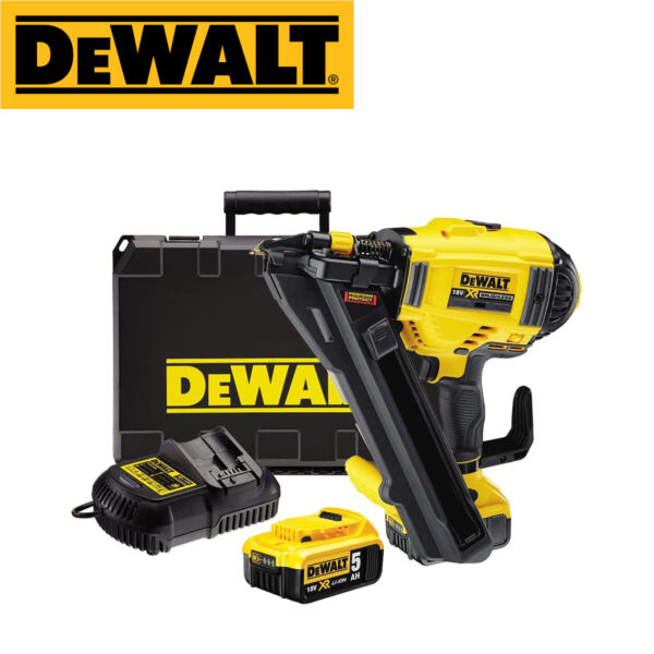 Aku pištolj za eksere - čavle DeWalt DCN693P2 18V XR 40-60mm sa dvije 5Ah baterije i punjačem u koferu