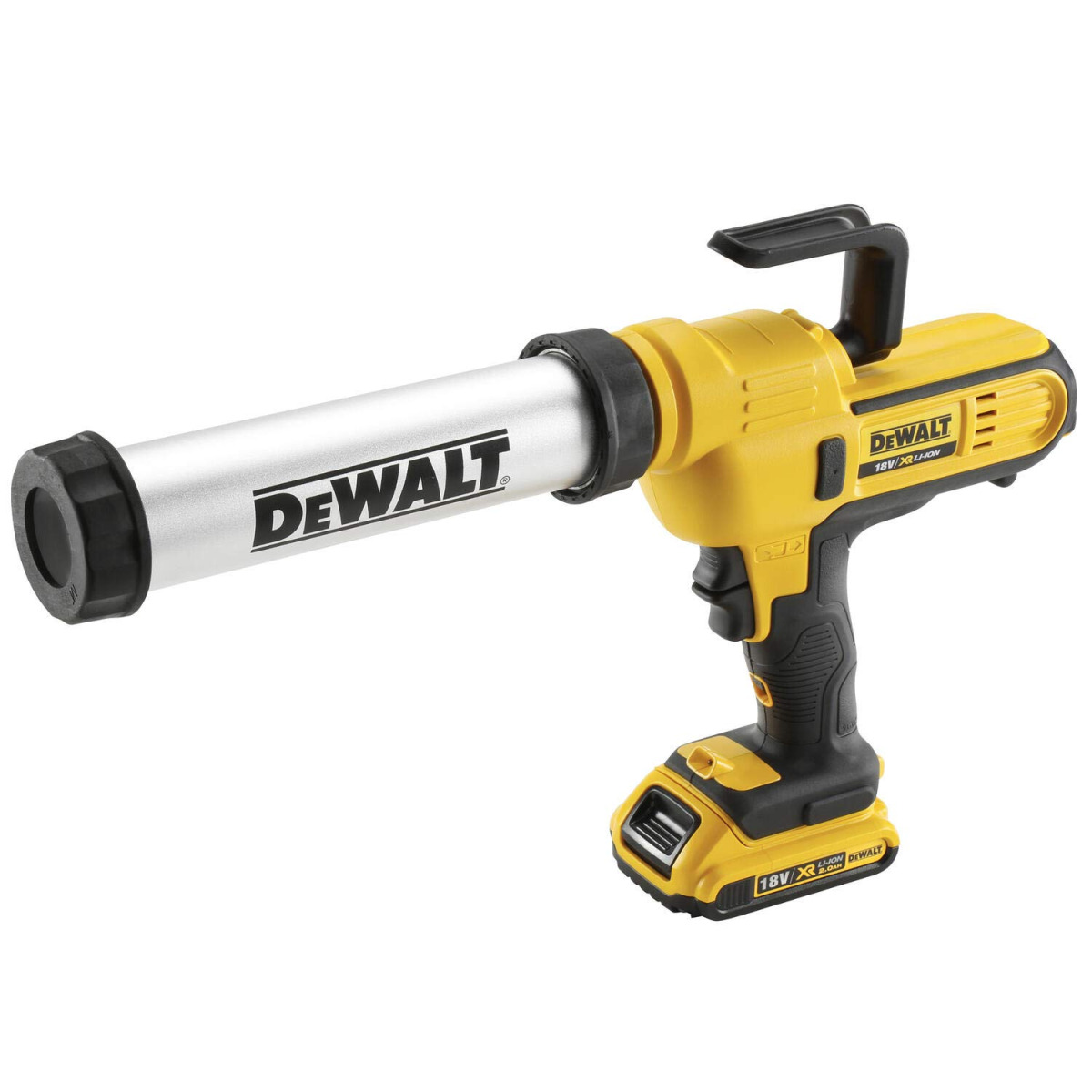 Aku pištolj za brtvljenje - silikon DeWalt DCE571D1 18V XR 400ml sa 2Ah baterijom i punjačem