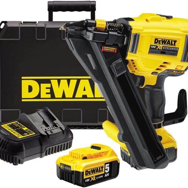Aku pištolj za eksere - čavle DeWalt DCN693P2 18V XR 40-60mm sa dvije 5Ah baterije i punjačem u koferu