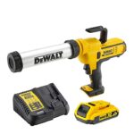Aku pištolj za brtvljenje - silikon DeWalt DCE571D1 18V XR 400ml sa 2Ah baterijom i punjačem