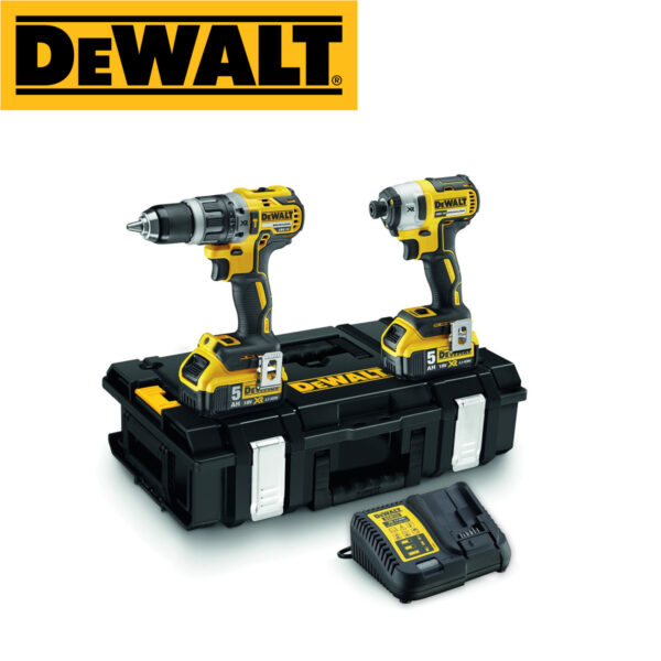 Aku set - bušilica - odvijač i udarni odvijač DeWalt DCK266P2 18V XR sa dvije 5Ah baterije i punjačem