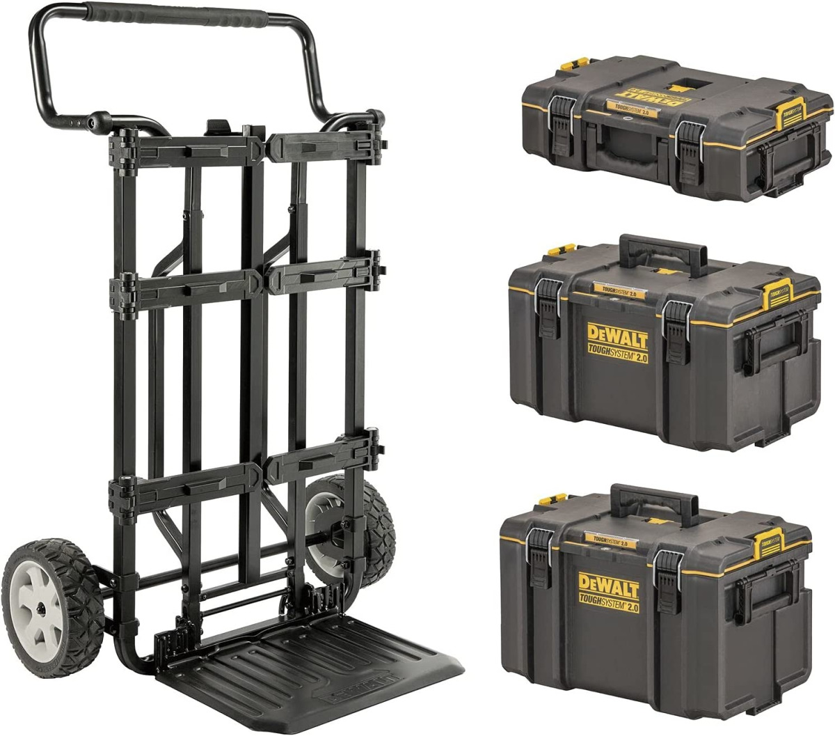 Set kofera i kutija za skladištenje i kolica DeWalt Toughsystem 2.0 DWST83401-1 4-dijelni