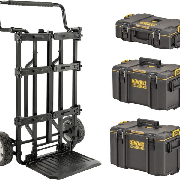 Set kofera i kutija za skladištenje i kolica DeWalt Toughsystem 2.0 DWST83401-1 4-dijelni