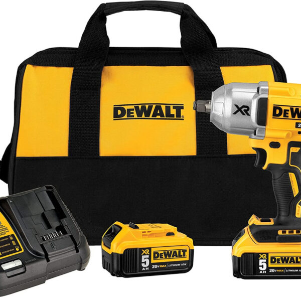 Aku udarni odvijač DeWalt DCF899HP2 18V XR 1/2'' sa dvije 5Ah baterije i punjačem u torbi